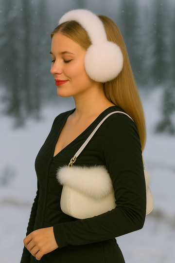 Seduction Styles Real Fox Fur Earmuffs