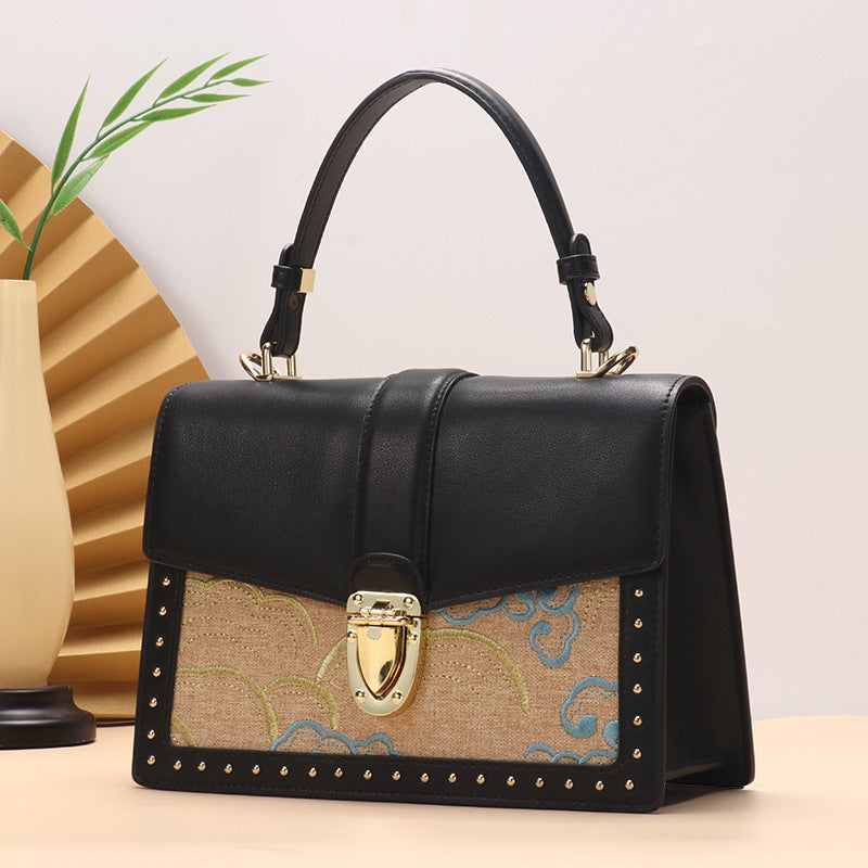 Seduction Styles Genuine Leather Large Capacity Fashion All-match Crossbody Women's Bag