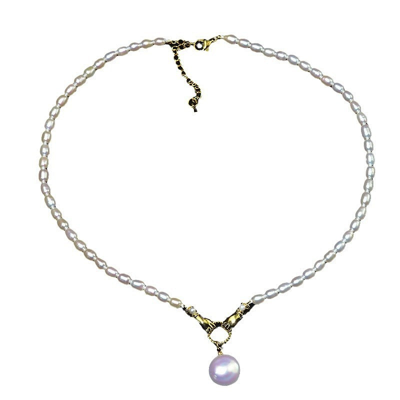 Seduction Styles 8mm Shell Pearl Necklace – Elegant Color Collection