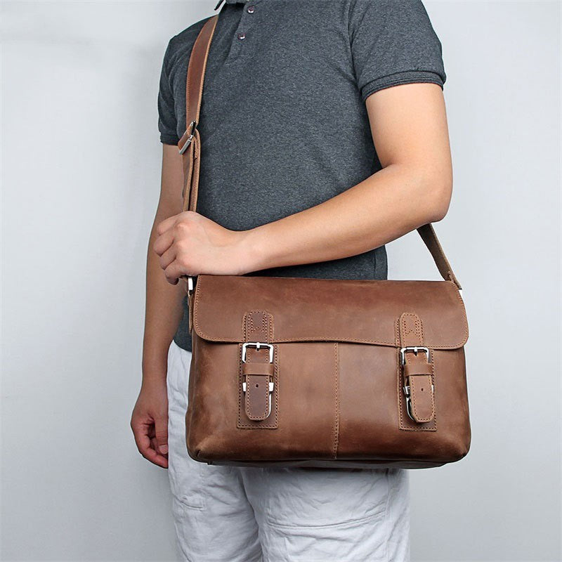 Seduction Styles Genuine Leather Crossbody Bag For Men