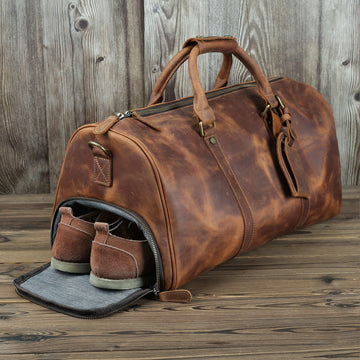 Seduction Styles Genuine leather men's travel bag