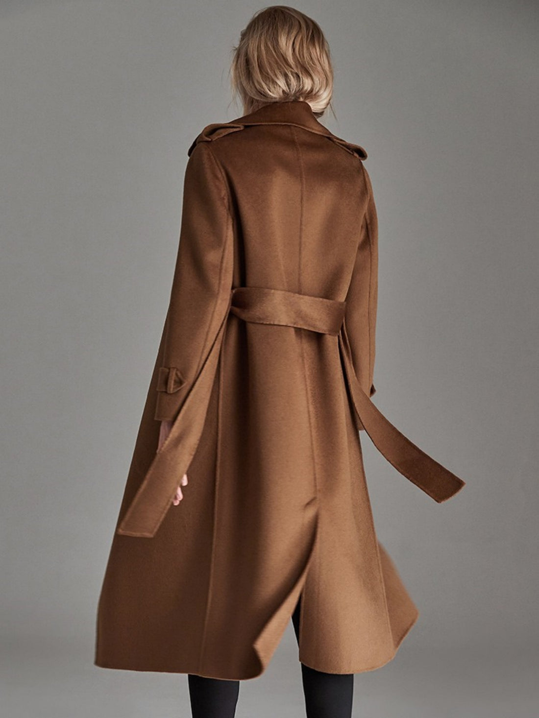 Seduction Styles Fashionable Long Knee Length Woolen Coat