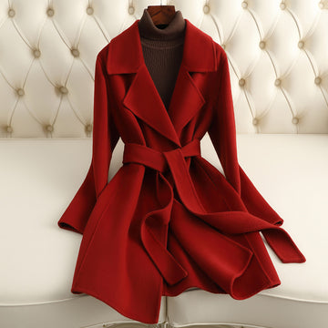 Seduction Styles Small Reversible Cashmere Coat Women's Mid-length