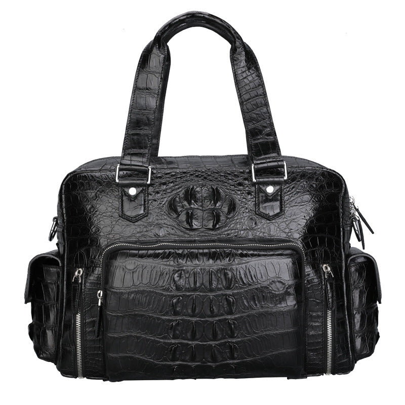 Seduction Styles Genuine Crocodile Leather Men's Luggage Bag Outdoor Travel Large Handbag