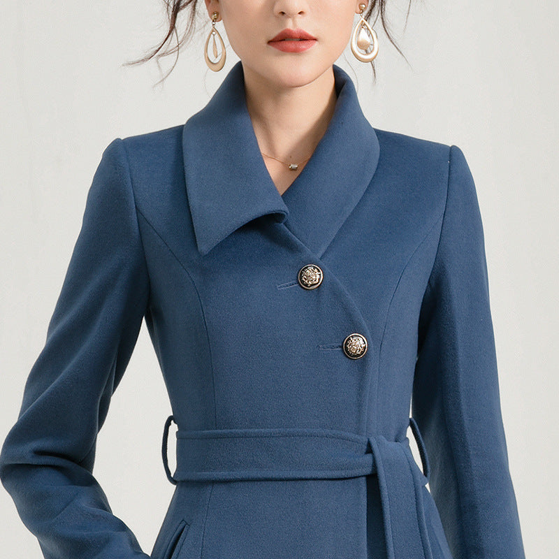 Seduction Styles New Wool Overcoat Double Faced Cashmere