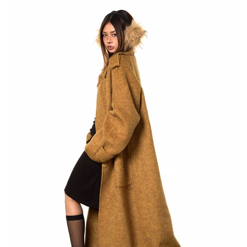 Seduction Styles High-Support Handmade Double-Faced Wool Long Overcoat